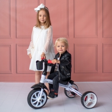 Дитячий триколісний велосипед Lorelli ROCKET black/red